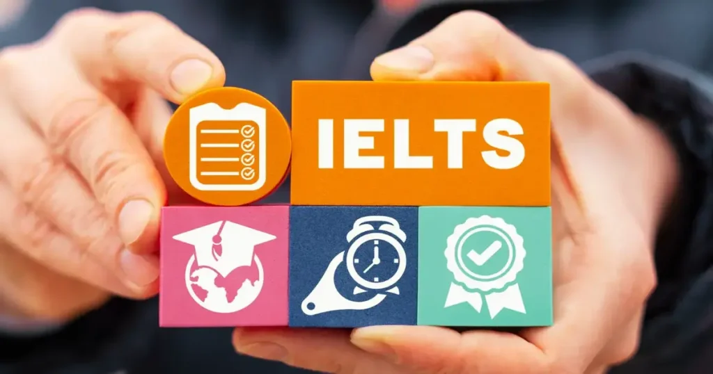 IELTS exam concept for comparing English language tests like TOEFL and PTE
