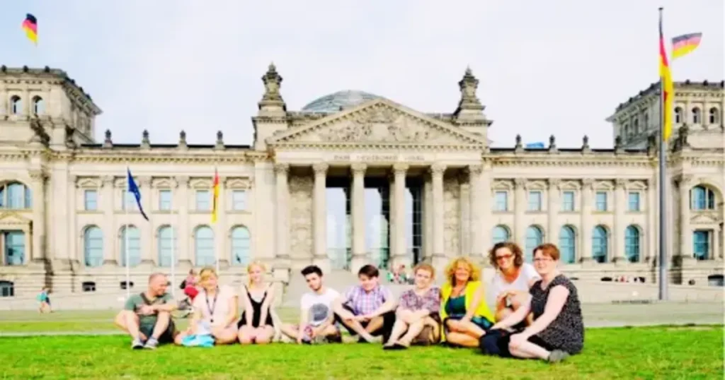 Students visiting Berlin, considering the cost to study in Germany