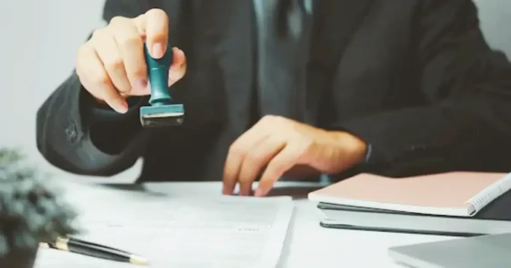 Documentation involved in the Germany student visa process being finalized.