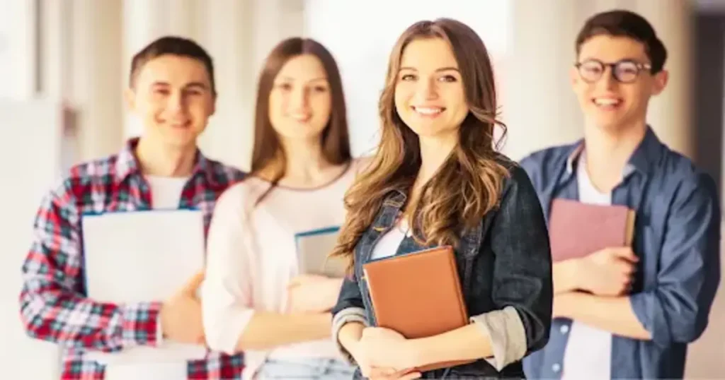 Group of international students ready for USA student visa process