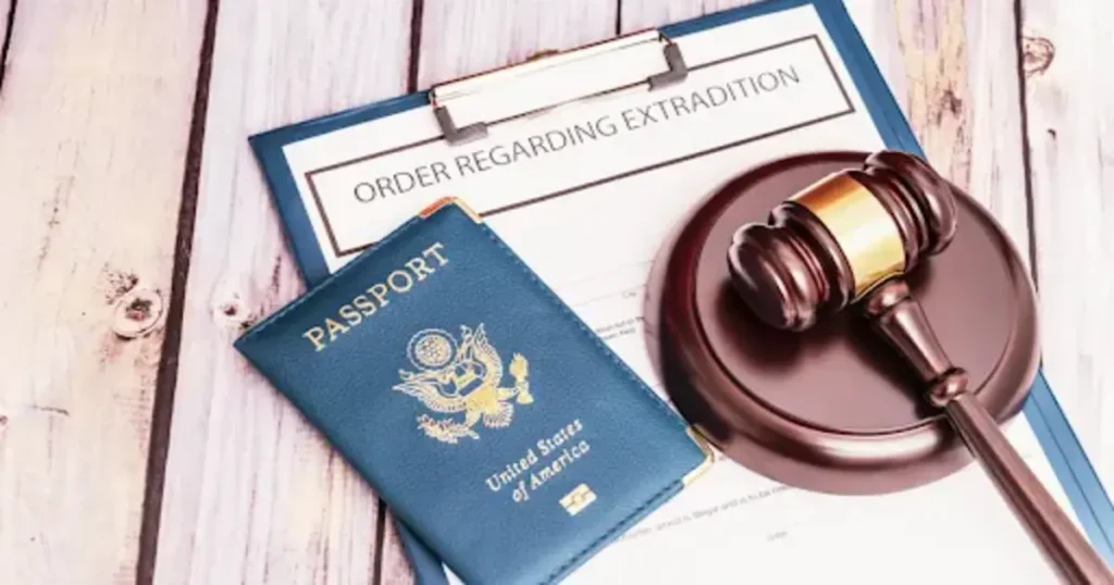 USA student visa process with U.S. passport and legal document