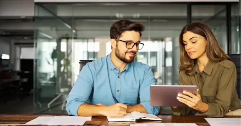 Collaborating on how to open a bank account abroad