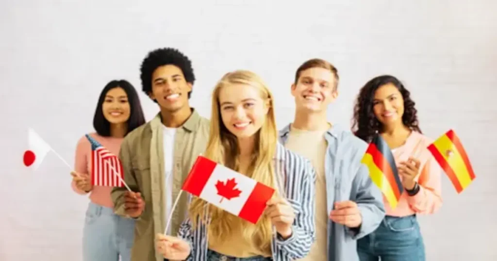 Zylentrix:Cost of study in Canada: international students with flags
